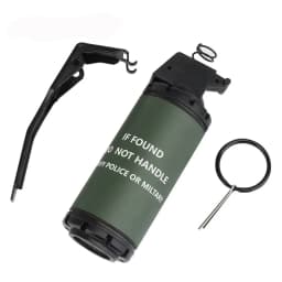 2PC CS Hand Grenades Toys Model Toy Spring Powered Impact for Battle Games Tactcial Airsoft Paintball
