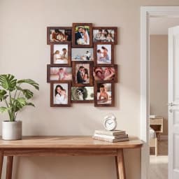 12pcs/set Collage Picture Frame Wall Decor Set 4x6 Inch Home Living Room Wall Hanging Photo Frames Multi-Photo Display