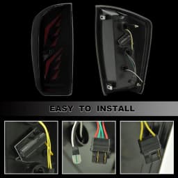 LED Tail Lights for Toyota Tacoma 2016 2017 2018 2019 2020 2021 2022 2023 Startup Animation Taillight Dynamic Turn Signal Lights Brake Reverse Light Smoked Sequential Full LED Rear Lamp Assembly