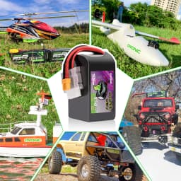 OVONIC 22.2V 150C 850mAh 6S LiPo Battery with XT30 Plug 2 Pack for 90-180mm Brushless FPV Drones Cinelog & Protek25