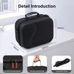 Large Carrying Case for Meta Quest 3/Quest 3S, Hard Travel Case for BOBOVR S3 Pro/Kiwi Design Battery Head Strap and Other Accessories, Storage Case and Soft Lining for Quest 3S