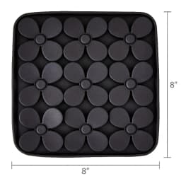 Silicone Shamrock Snuffle Mat, Black, 8" x 8"