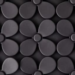 Silicone Shamrock Snuffle Mat, Black, 8" x 8"