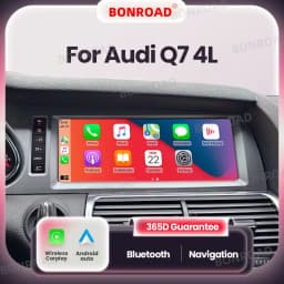 BONROAD Linux Touch Screen Wireless Carplay Car Radio Android Auto For Audi Q7 4L 2005-2015 GPS Navigation Multimedia Player