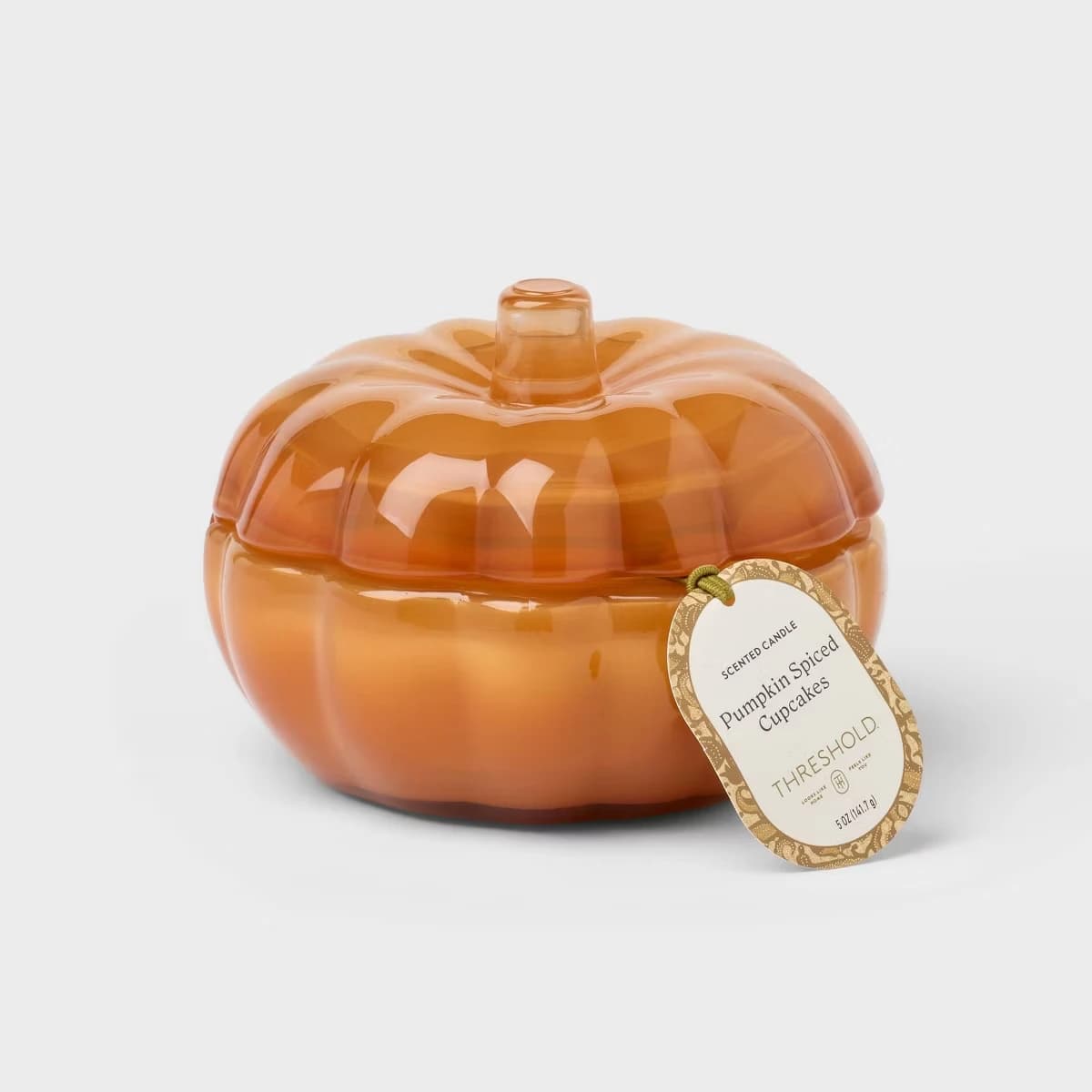 Fall Pumpkin Candle 2 Wick Small Glass Pumpkin Spiced Cupcakes Jar Autumn Scents Home Decorative Candles