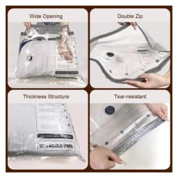 15PCS Travel Vacuum Compression Bags, With Rechargeable Air Pump, Carry-On Size Space Saver Bags For Luggage And Suitcases(15 PCS With Air Pump)/sh260611115231830798528