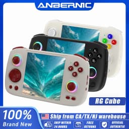 Anbernic RG Cube Handheld Game Console 3.95'' IPS Touch Screen Android13 RGB Lighting Effect RGCUBE Streaming Retro Video Player