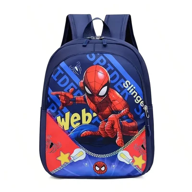 The Mesuca Kids Cartoon Supes Backpack, Boys School Bag with Colorful Character Design, Lightweight Large Capacity Bookbag for Kindergarten Elementary School Travel Gift