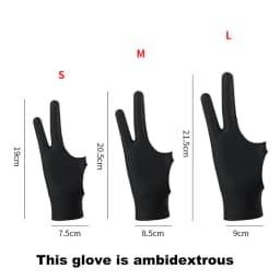 1PC Two-Finger Hand Painting Gloves Oil Painting Art Supplies Anti-touch Tablet Digital Board Screen Touch Drawing Anti-fouling
