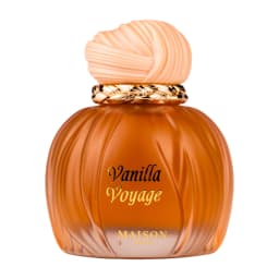 Maison Asrar Vanilla Voyage Edp 100ml 3.4oz Eau De Parfum Spray Long-Lasting Sweet Vanilla Musk Scent Dubai Arabian Perfume for Ladies