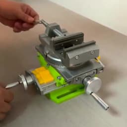 ALLSOME 2 in 1 Milling Drilling Precision Vise Swivel Base Table Aluminium Alloy Compound Worktable