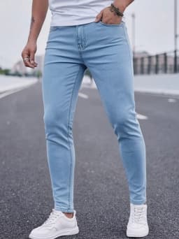 Men'S Casual Fashion Jeans; Men'S Slim-Fit Fashion Jeans;