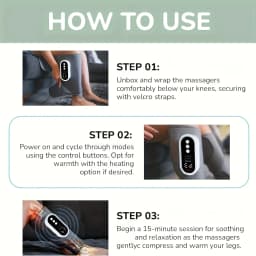 LINGTENG 2 Leg Massagers for Both Calves, with Heating and Air Compression Functions, Wireless Calf Massager with 3 Modes and 3 Intensity Levels, Great for Muscles, Perfect Gift for Christmas, Mother's Day, and Father's Day