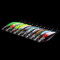 10pcs Minnow Deep Fishing Lure Hard Bait Artificial Bait 14.5cm 14.5g