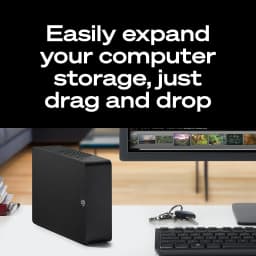 Seagate Expansion 24TB External Hard Drive HDD - USB 3.0, with Rescue Data Recovery Services (STKP24000400)
