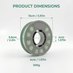 Silk Emerald Gradient PLA 3D Printer Filament, 1.75mm, 300g Spool, Multi-Color Transition Shiny FDM Printing Material