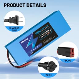 Brand+ Genuine Aleaivy 48V 10Ah 18650 13S4P Li-ion Battery Pack With 2A Charger And 30A BMS For 250W~1000W 48v Bicycle/Scooter