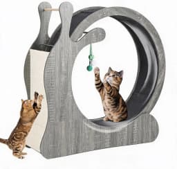 6 in 1 Cat Treadmill Running Wheel for Indoor Large Pet Supplies Anti Pinch Foot Exercise Fitness Roller Cat Climbing Frame Dog Toy
