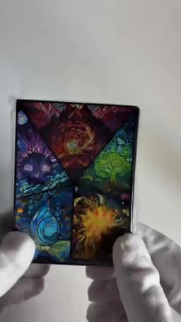 66X91mm 120pcs Holographic Standard Size Art Anime Card Sleeves for MTG/PTCG/TCG Game Top Loading Board Game Trading Card Protector