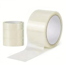 Heavy Duty Transparent Adhesive Tape 4.5cm x 55 Yards 12 Rolls Clear Shipping Tape for Warehouse Use
