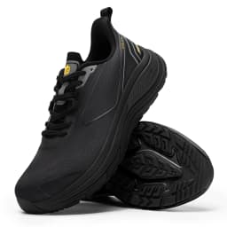 FitVille Walking Shoes for Men, Wide Design Breathable Non‑Slip Sneakers, Cushioned Tennis Running Shoes with Arch Support for Plantar Fasciitis & Heel Pain Relief
