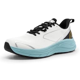 FitVille Walking Shoes for Men, Wide Design Breathable Non‑Slip Sneakers, Cushioned Tennis Running Shoes with Arch Support for Plantar Fasciitis & Heel Pain Relief