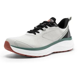 FitVille Walking Shoes for Men, Wide Design Breathable Non‑Slip Sneakers, Cushioned Tennis Running Shoes with Arch Support for Plantar Fasciitis & Heel Pain Relief