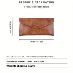 JSERYISGN Men's Retro Business Card Holder Handmade Genuine Leather Compact Design Dual Function Coin & Card Case