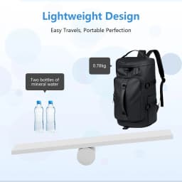 3 IN 1 Gym Bag Men Weekender Travel Duffel Tote Bag Backpack Hybrid Travel Hiking Rucksack Overnight Bag Convertible Waterproof Sports Bags, Durable