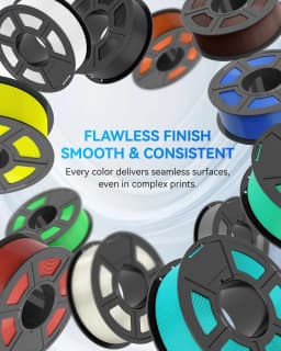 JAYO 3*1.1KG PLA + Filament 1.75MM PLA Plus 3D Printer Filament 1.1KG/roll For FDM Neatly Wound Coloful 3D Printing Material for 3D Printer & Pen