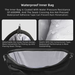 Rhinowalk Motorcycle Side Saddle Bag Waterproof Expandable Quick Release 25L-32L Pannier Bag 3D Shape Motorbike Storage Bag 1PC