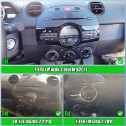 9in Android 13 Car Stereo Radio GPS Navigation Head Unit 2+32G for Mazda 2 2007-2013 Support Wireless Carplay Android Auto Car Screen with Bluetooth WiFi