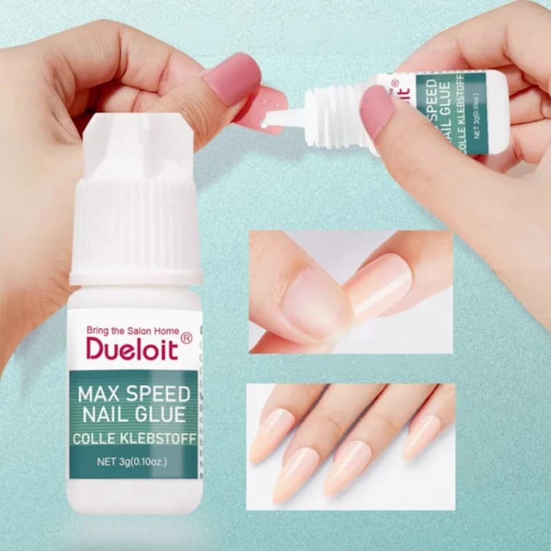 Press-on Nails Glue Fast-Drying Sticky Gemstone Glue Strong Small Bottle Nail Plates