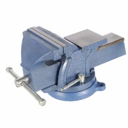 6 Inch Heavy Duty Bench Vise with 360° Swivel Base and Integrated Anvil for Metalworking