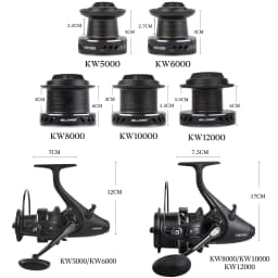 BILLINGS Spinning Reel 18KG Max Drag 5.1:1 Gear Ratio CNC Rocker with Metal Spool Professional Fishing Reels Ideal for Freshwater & Saltwater Bass Trout Fishing