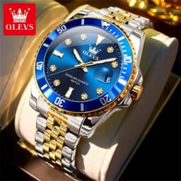OLEVS 9809 Quartz Movement Watch Submarine Timing Function 30m Waterproof Night Light Function Calendar Window Watch For Men