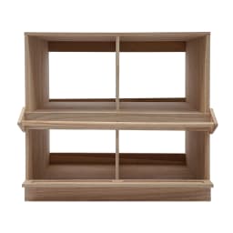 4-Piece Wooden Chicken Egg-Laying Nesting Boxes - In Natural Wood Color Chicken Nesting Box, 4 Compartment Wooden Nesting Boxes for Chickens with Perches, Floor Mount Chicken Nesting Boxes for Homes Farms Chicken Houses Backyards Courtyards