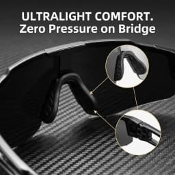 Polarized Sports Sunglasses for Men Women Photochromic Cycling Glasses UV400 Protection Windproof Goggles for Skiing Mountaineering Running Fishing Large Shield Lens Fashionable Colorful Mirrored Outdoor Sport Eyewear