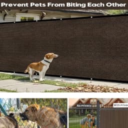 4/5/6/7/8ft Fence Privacy Screen, Heavy Duty Privacy Fence Screen, Outdoor Shade Cloth Mesh Barrier, Cable Zip Ties Included