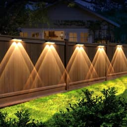 Newly Upgraded Solar Fence Light - 8 Sets. Solar Outdoor Lights. Multiple Modes. External Lights, Suitable for Terrace Fences, Stair Handrails, Swimming Pools, Walls, and Home Holiday Decorations.