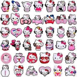 10/20 Mesuca Cute Cartoon Shoe Charms for Girls, Kawaii Clog Charms DIY Shoe Accessories for Kids, Colorful Shoe Decorations for Sandals Crocs Style Shoes Birthday Gift