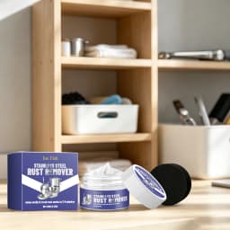 100G Stainless Steel Cleaner Paste Quick Dissolve Stubborn Dirts Remove Rust Stain Easily Polishing Enhance Gloss Oven Hood Cleaning Paste