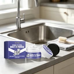 100G Stainless Steel Cleaner Paste Quick Dissolve Stubborn Dirts Remove Rust Stain Easily Polishing Enhance Gloss Oven Hood Cleaning Paste