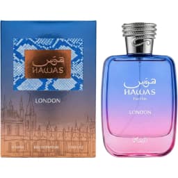 Raseel Hawas London Perfume Set For Him & For Her Eau De Parfum 100ml Each Unisex Couple Arabian Long‑Lasting Fragrance Gift Set