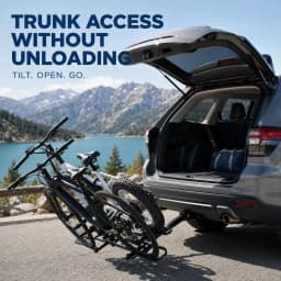 2 Bike Hitch Mount Bike Rack Easy to Install Bicycle Carrier for SUV Car Truck 176 LBS 2" Receiver Heavy-Duty Steel Mountain Road Bike Holder for SUVs and trucks