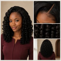 TIMOPOL 4x4 Lace Closure Wig,18 20 22 Inch P4/27 Highlight 066C Curly 100% Human Hair Wig for Black Women, Pre-Plucked Natural Hairline