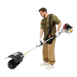 2.3 Horsepower Handheld Sweeper, 52cc Powered Broom Sweeper Mit 52cm Brush, Lawn Cleaning Sweeping Machine, Handheld Lawn Sweeper for the Leaves and Dirt on the Lawn