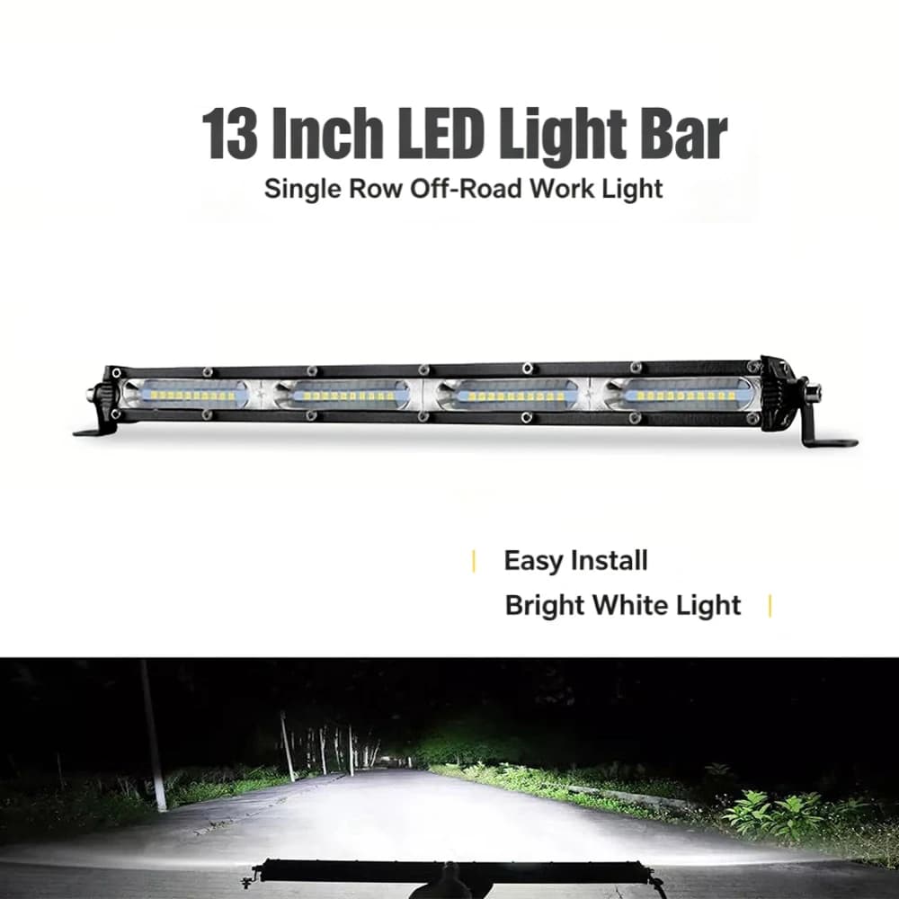 Slim Combo LED Bar Off Road 13 inch 12V 24V LED Light Bar/Work Light For Car 4x4 Truck ATV SUV Boat Barra LED Light Bar