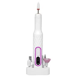 Electric Nail Polish Grinder Portable Nail Drill Remover Manicure Pedicure Tool with Sanding Bands Removal Armor Polishing for Home Salon