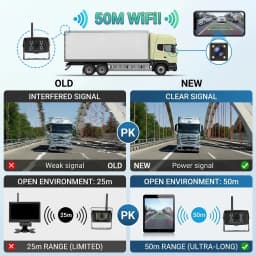 2.5G WIFI Wireless Rear View Backup Camera Bus Van Truck RV Car Front Rear View Night Vision Vehicle Cam for IOS Android Phones